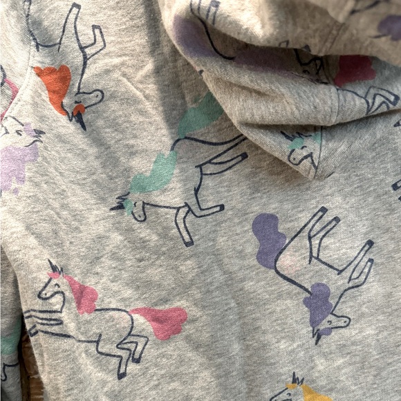 Cat & Jack Full Zip Unicorn Hoodie- size Kids XL(14/16) - Picture 5 of 6